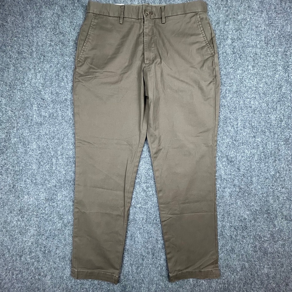 Banana Republic Chino Pants Mens 32x30 Brown Lived-In Athletic Tapered Cotton